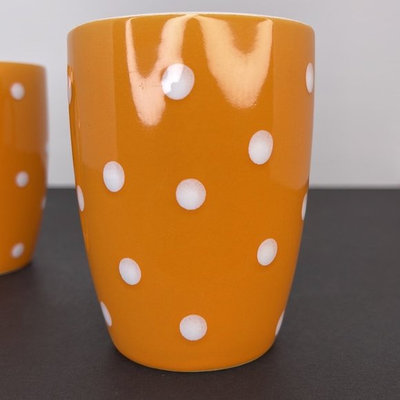 Orange with White Polka Dot Mug - Picture 4 of 6
